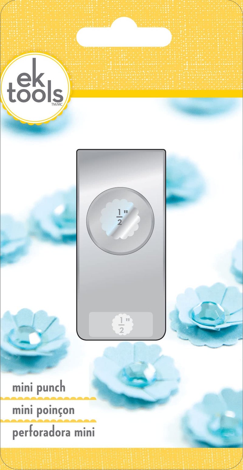 EK Tools Circle Punch, 0.50-Inch Scalloped Edge - Image 2